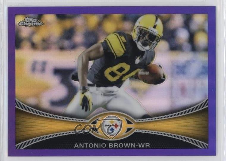 2012 Topps Chrome Retail Purple Refractor 297/499 Antonio Brown #106 0j3l