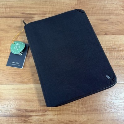 Bellroy Tokyo Folio 12.9 Raven Black Tablet Organizer Case w A4 Notebook NWT
