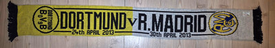 Borussia Dortmund vs Real Madrid Schal / CL Halbfinale 2013 /