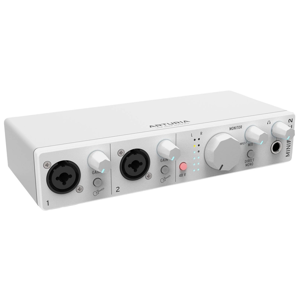 Arturia MINIFUSE-2-WHITE Dual Audio Recording Interface in White w
