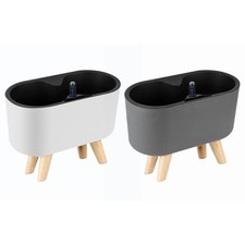 Automatic Self-Watering Planter with Water Level Indicator Flower Pot Bracket