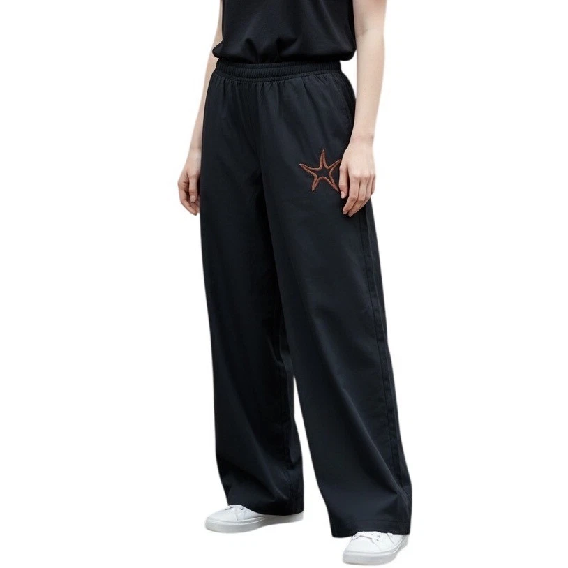 Michael Simon Starfish Embroidered Wide Leg Pants Size Medium