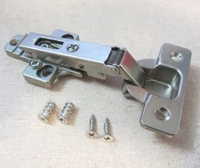 Salice 2P8 Cabinet Door Hinges w/ H00 Clip-On Mounting Base Plate, Self Close