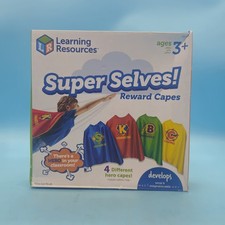 Learning Resources Super Selves Reward Capes 4 Pack Kids Ages 3 New Open Box