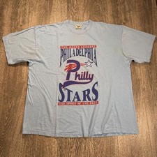 Vintage 90s N'Finiti Designz Philly Stars Negro Leagues T-Shirt Made In USA 2XL
