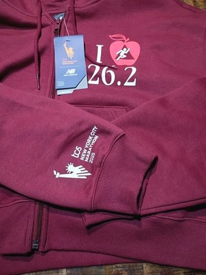 New Balance Official Womens NYC Marathon 2025 Full Zip Hooded Jacket Sz Medium 