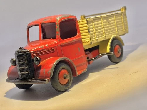 DINKY TOYS🔥Vintage 1949 BEDFORD TIPPER TRUCK  1:43 Rarer red