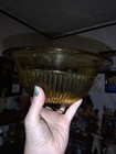 Gold Colored Glass Bowl In Very Good Condition Beautiful Color — photo 6