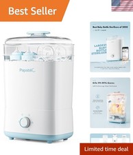 Effortless Baby Bottle Sterilizer and Dryer - 10 Bottles, Auto Shut-Off Feature
