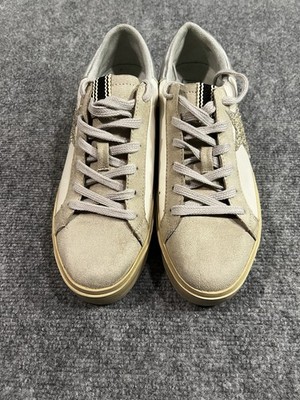 SHUSHOP Women's Reba Pearl Glitter Lace Up Sneakers Shoes Casual Sz 10 US