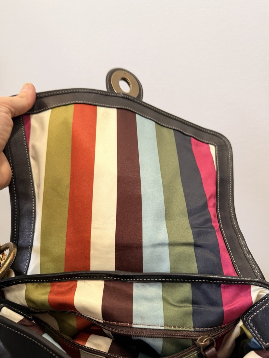 Coach Legacy Signature Ali 65th Anniversary Turnlock Flap Shoulder
