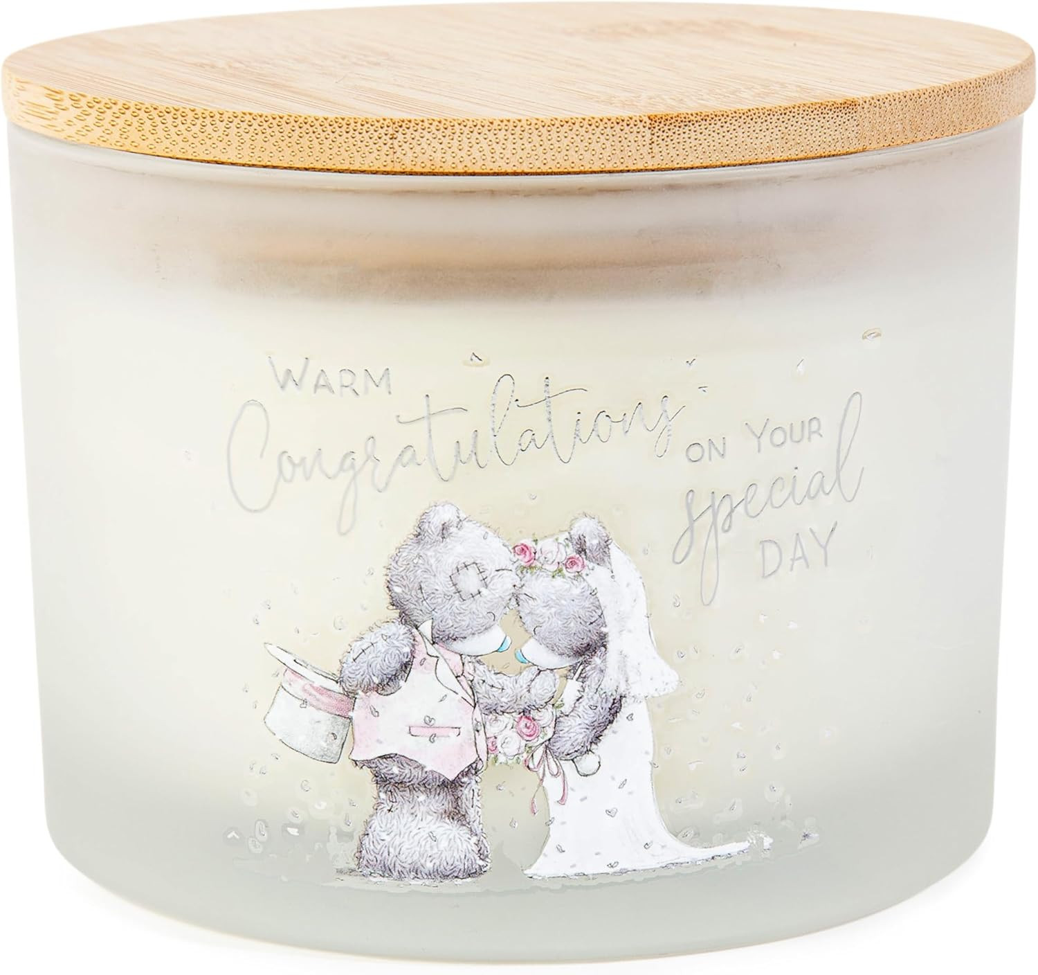 Me to You Tatty Teddy 3-Wick Congratulations Candle - Official Wedding Collectio