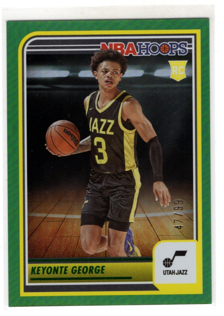 2023 Panini NBA Hoops Keyonte George #271 Green Parallel RC Rookie /99 SP