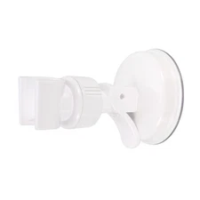 Shower Head Holder Adjustable Suction Cup Wall Mount Shower Bracket 105mm White