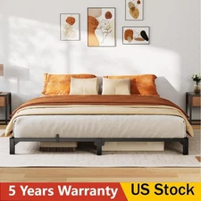 Metal Bed Frame Twin Full Queen King Size 8 inch Heavy Duty Platform Bed Frames