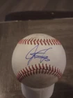 JEREMIAH JACKSON AUTOGRAPHED BASEBALL ON USED MINOR LEAGUE BALL. ORIOLES.