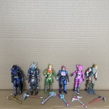 Fortnite Action Figures With Weapon 4 Inch Preowned Lot Of 6