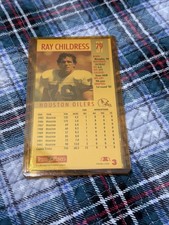 Houston Oilers Ray Childress Gameday Promo Card 3 Oversize Trading Baseball Card