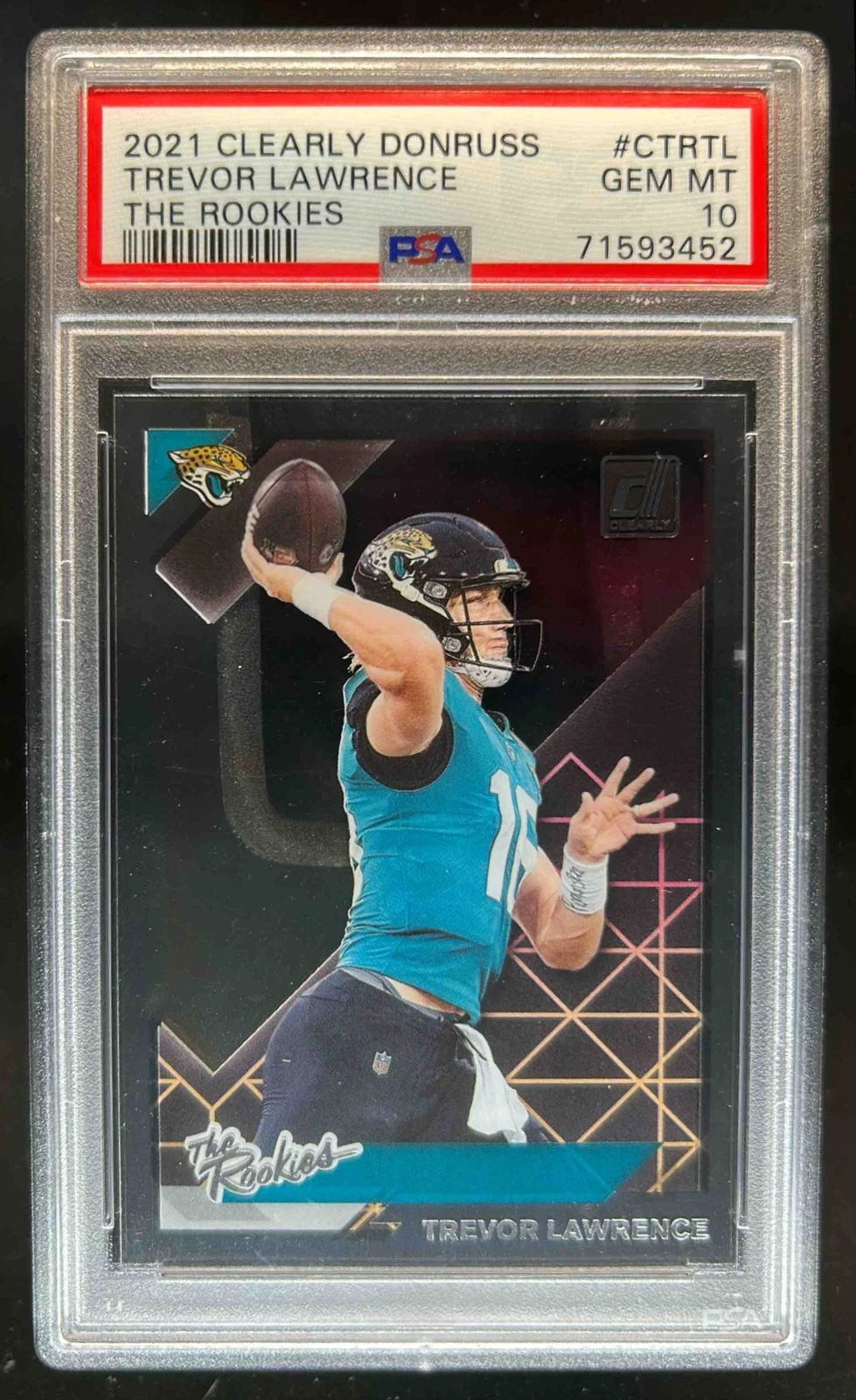 Trevor Lawrence Panini Clearly Donruss the Rookies #CTRTL Base