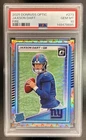 2025 Panini Donruss Optic Jaxson Dart Rated Rookie Fire Prizm #273 Giants PSA 10