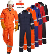Bizweld FR Coverall Flame Resistant Safety Workwear Welding Boiler Suit EN ISO