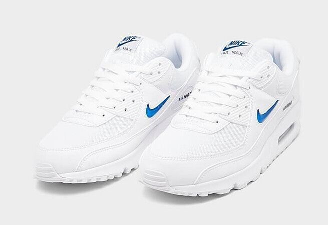 alias izquierda Sobriqueta Nike Air Max 90 Jewel Swoosh White/Royal Blue 2022 Mens Running Retro Shoes  NEW | eBay