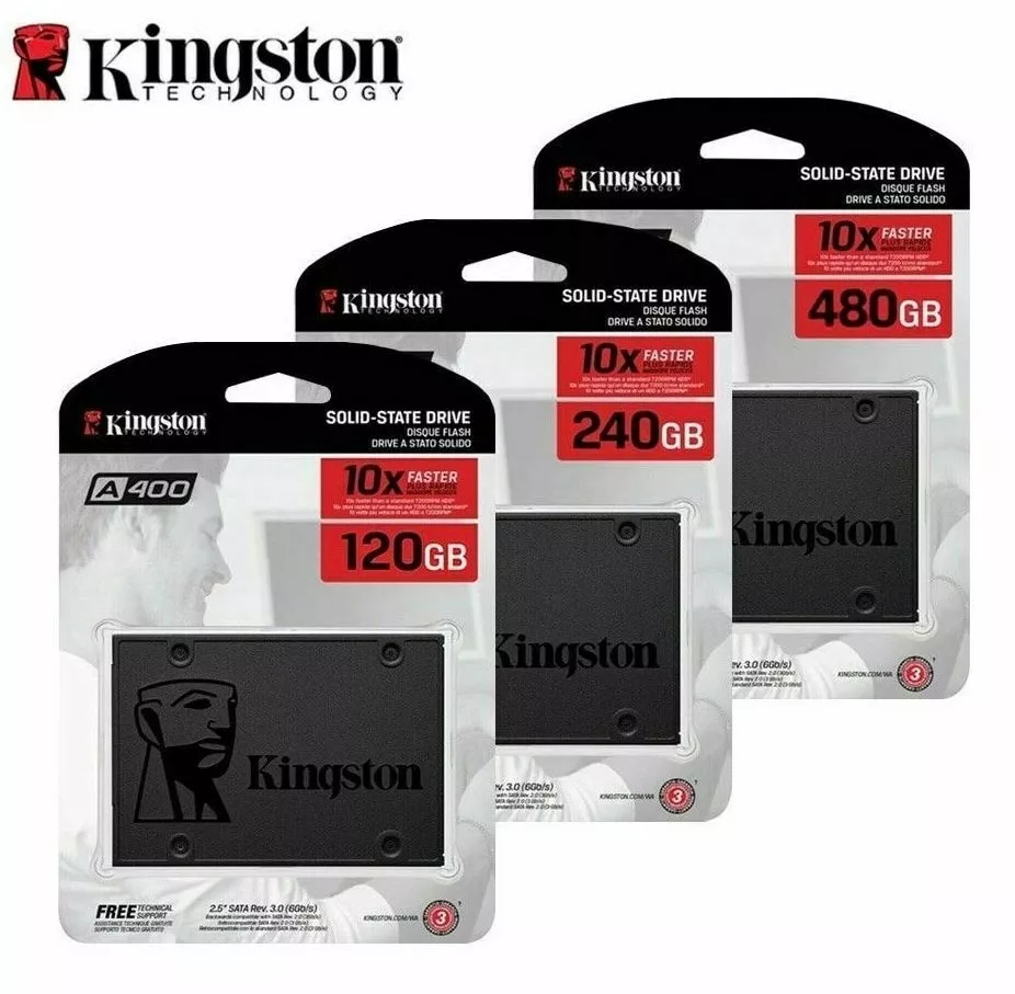  Kingston 480GB A400 SATA 3 2.5 Internal SSD SA400S37/480G -  HDD Replacement for Increase Performance : Electronics