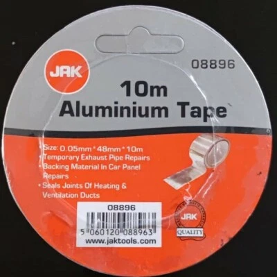 Jak Aluminium Tape - 4.8cm X 10m Duct, Joints Sealing