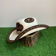 Kid's Mexican Handmade White Western Cowboy Hat Sombrero Vaquero Mexicano Rodeo
