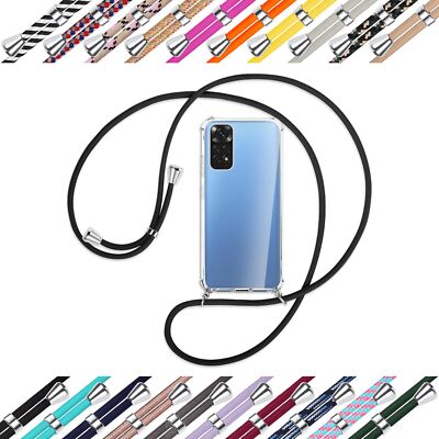 Handykette (S) für Xiaomi Redmi Note 11S 4G, Note 11 (EU) Umhängehülle mit Band