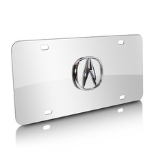 Acura 3D Logo on Chrome Stainless Steel Metal...