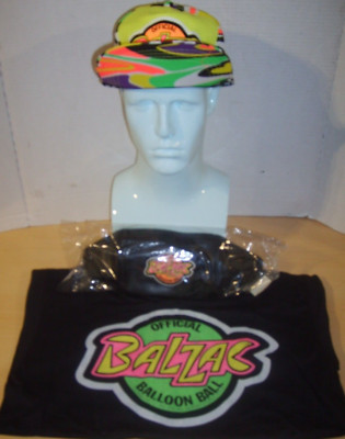 Vintage 1989 BALZAC T-SHIRT Large (L) HAT & FANNY PACK RARE NEW SET TEEN /ADULT