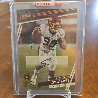 2020 Panini Chronicles Chase Young Auto Prestige Rookie Rc Xtra Points #307