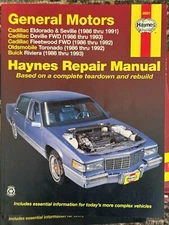 HAYNES Cadillac El Dorado, Seville, Olds, Buick FWD 86-93 Repair Manual 38031