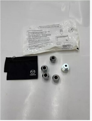 MAZDA ALLOY WHEEL LOCK SET 4 PIECE W/ SOCKET C9S3V9740 OEM NEW