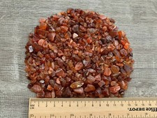 Grade A  Carnelian Semi Tumbled Gemstone Mini Chips 8-25 mm, Wholesale Bulk Lot