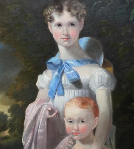 MARGARET SARAH CARPENTER att BRITISH 19th CENTURY ART PORTRAIT OIL PAINTING - Picture 3 of 16
