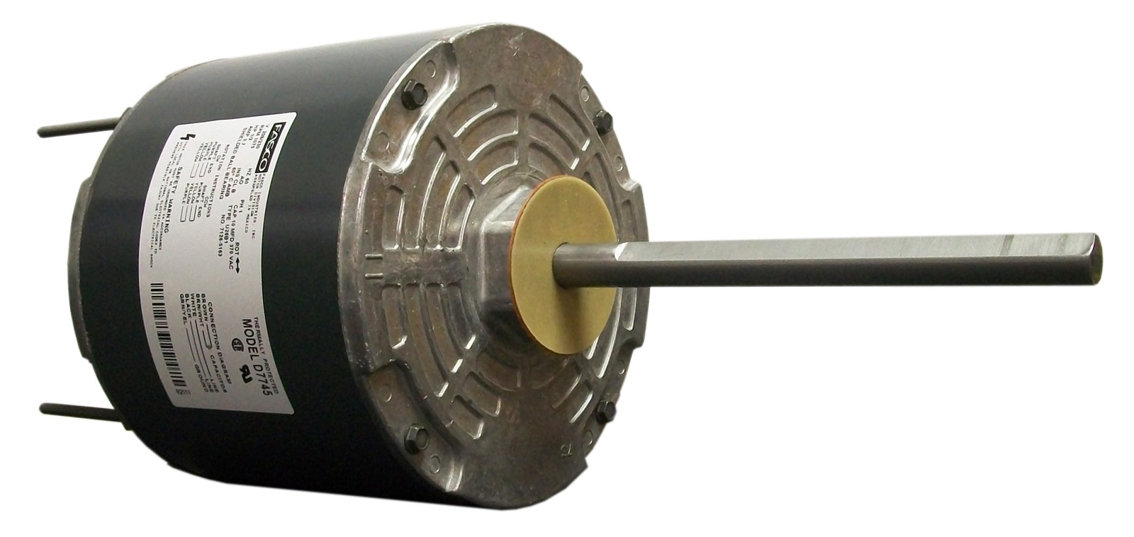 Fasco D7745 5.6-Inch Condenser Fan Motor, 1/2 HP, 208-230 Volts, 1075 RPM, 1