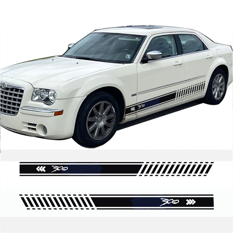 Kit de gráficos adhesivos de vinilo para auto Chrysler 300/C/300s lado deportivo 2 piezas Foto 2 de 4