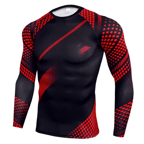 Herren Fitness Sport Laufshirt Funktionsshirt Kompressionsshirt Langarm Tops DE - Bild 7 von 27