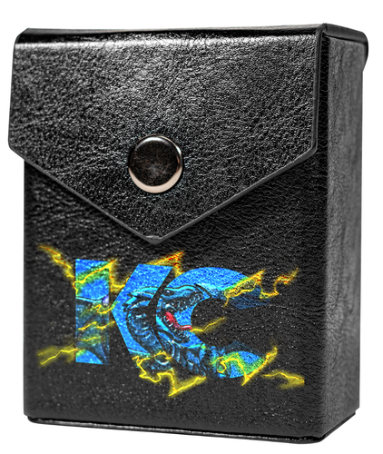 Kaiba Corp Logo Deck Box - Belt Loop - Faux Leather - Yu-Gi-Oh! - Yugioh - YGO