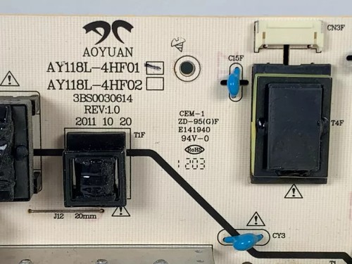 Dynex DX-32L100A13 Alimentatore AY118L-4HF01 - Foto 3 di 3