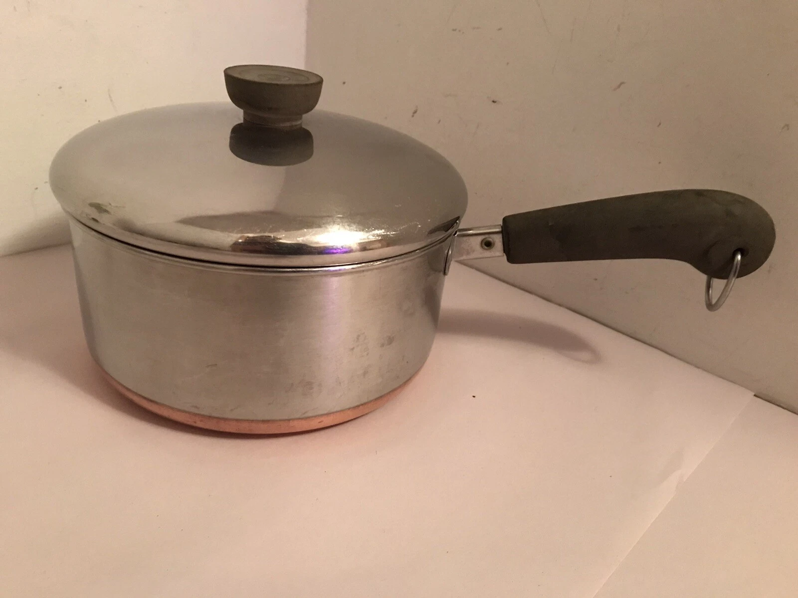 Revere Ware 1801 2qt Pot 84 Stainless Steel, Copper Clad Bottom Clinton, Ill #2
