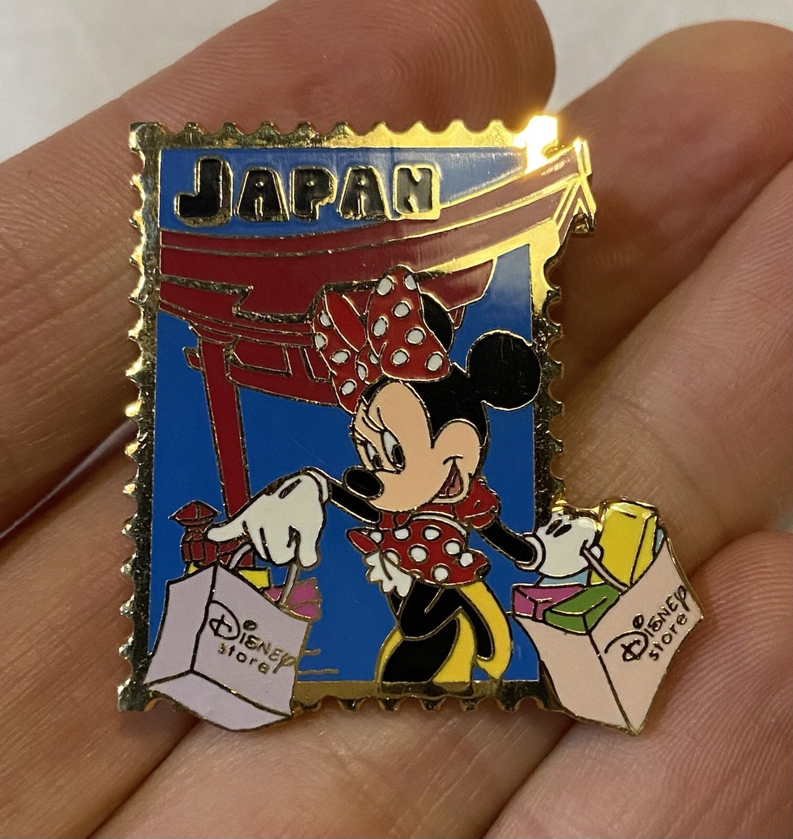 Disney Store DS USA 12 Months of Magic Country Stamp Japan Minnie
