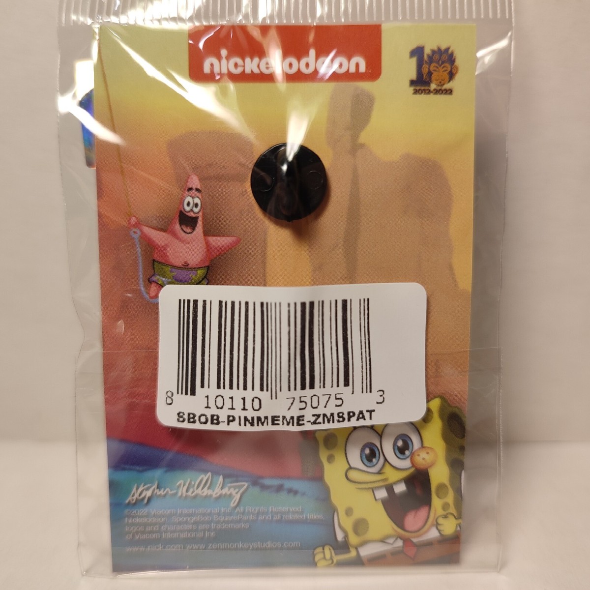 Disney Trading Pins Spongebob Squarepants Shocked Patrick Collectible Pin |  1.5\, image size:1200x1200