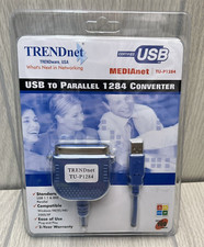 TRENDnet USB to Parallel 1284 Converter TU-P1284 Printer Adapter Cable NEW