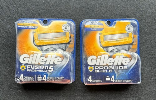 🔥 Gillette ProGlide Shield Razor Blade Refills (2) 4 Packs (8)Total cartridges
