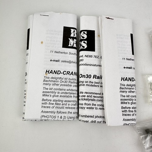 Backwoods Miniatures ON30 Down N Dirty Hand Crane Kit - 第 6/6 張圖片