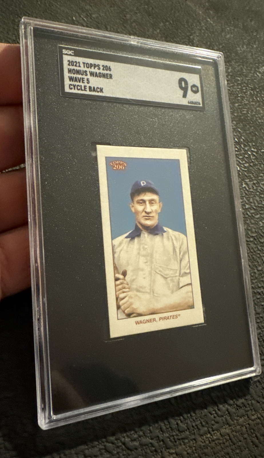 Honus Wagner Baseball Card SGC 9 MINT Topps 206 Wave Cycle Collector 2021 GIFT view 4