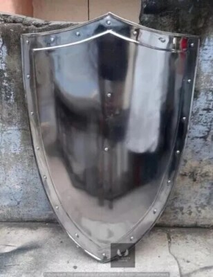 Knight Medieval Heater Shield Sca Larp Waster 18G Battle Armor Shield Best Item